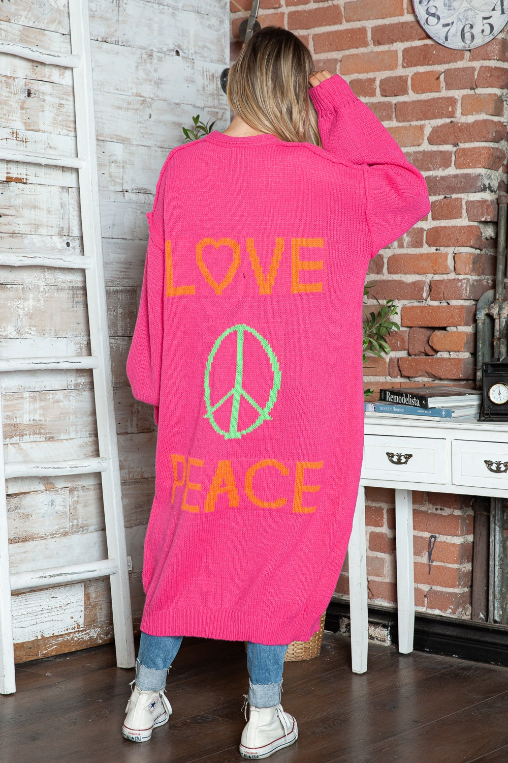Lieblich - Cardigan long en tricot surdimensionné