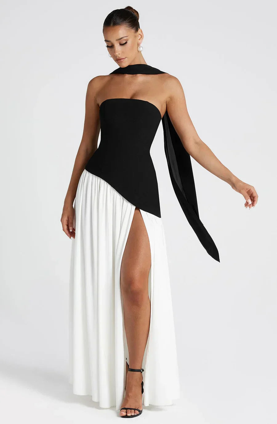ELSA - ROBE MAXI À FENTE