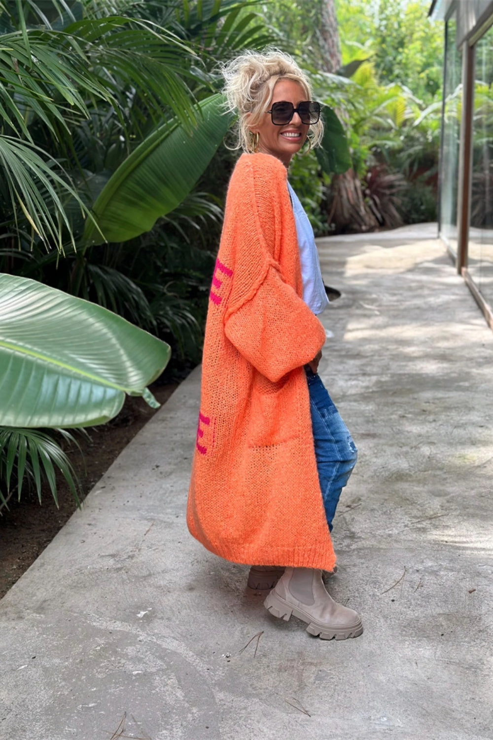 Lieblich - Cardigan long en tricot surdimensionné