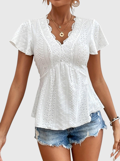 Jackie - Blouse Élégante à Volants