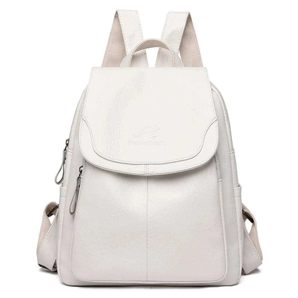 Olivia - Sac à dos en cuir sécurisé