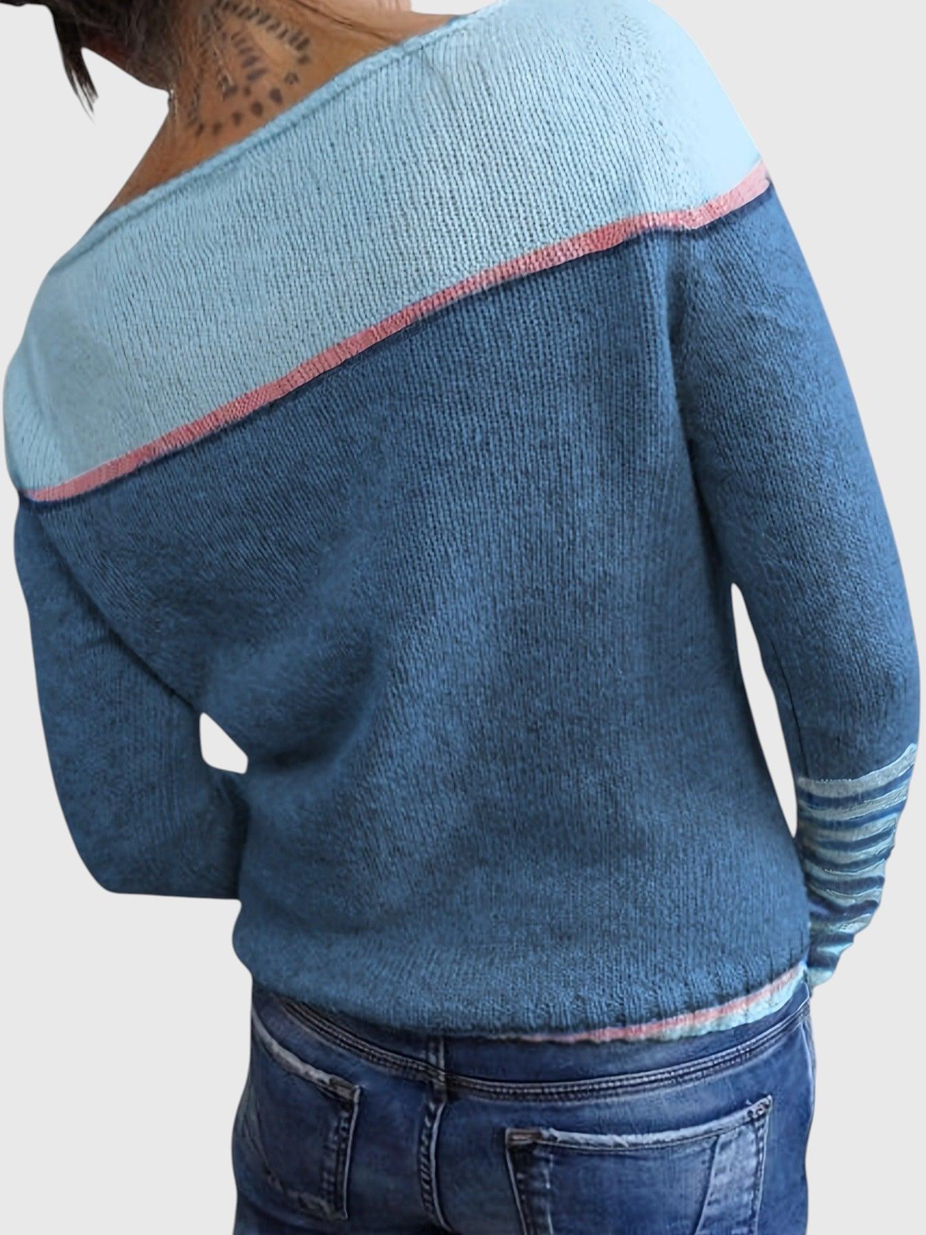 Katharina – Pull Rayé à Manches Longues