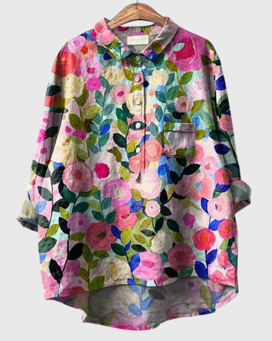 Julia - Blouse Florale Élégante