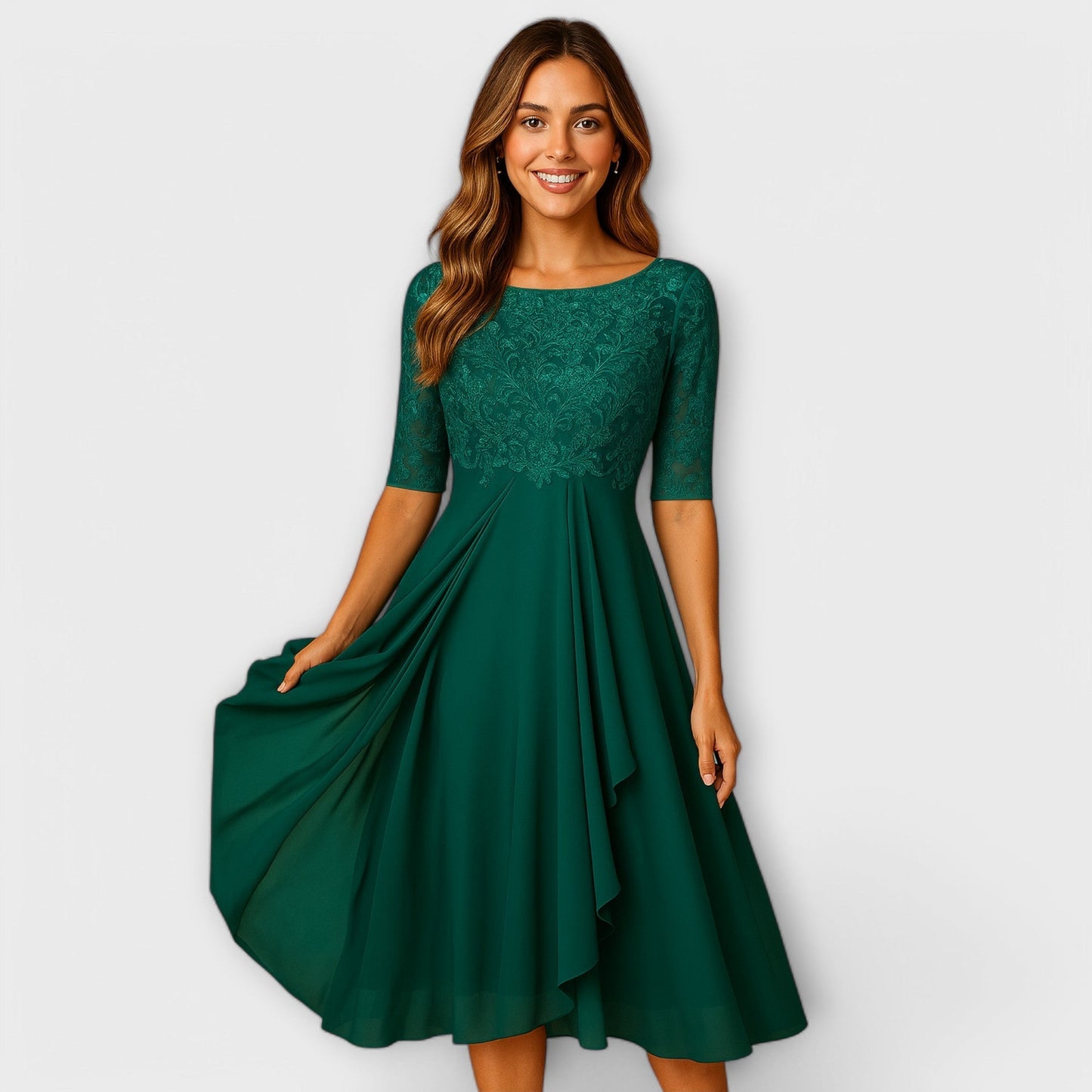 ANNELIE - RÊVES DE BRODERIES ROBE MIDI