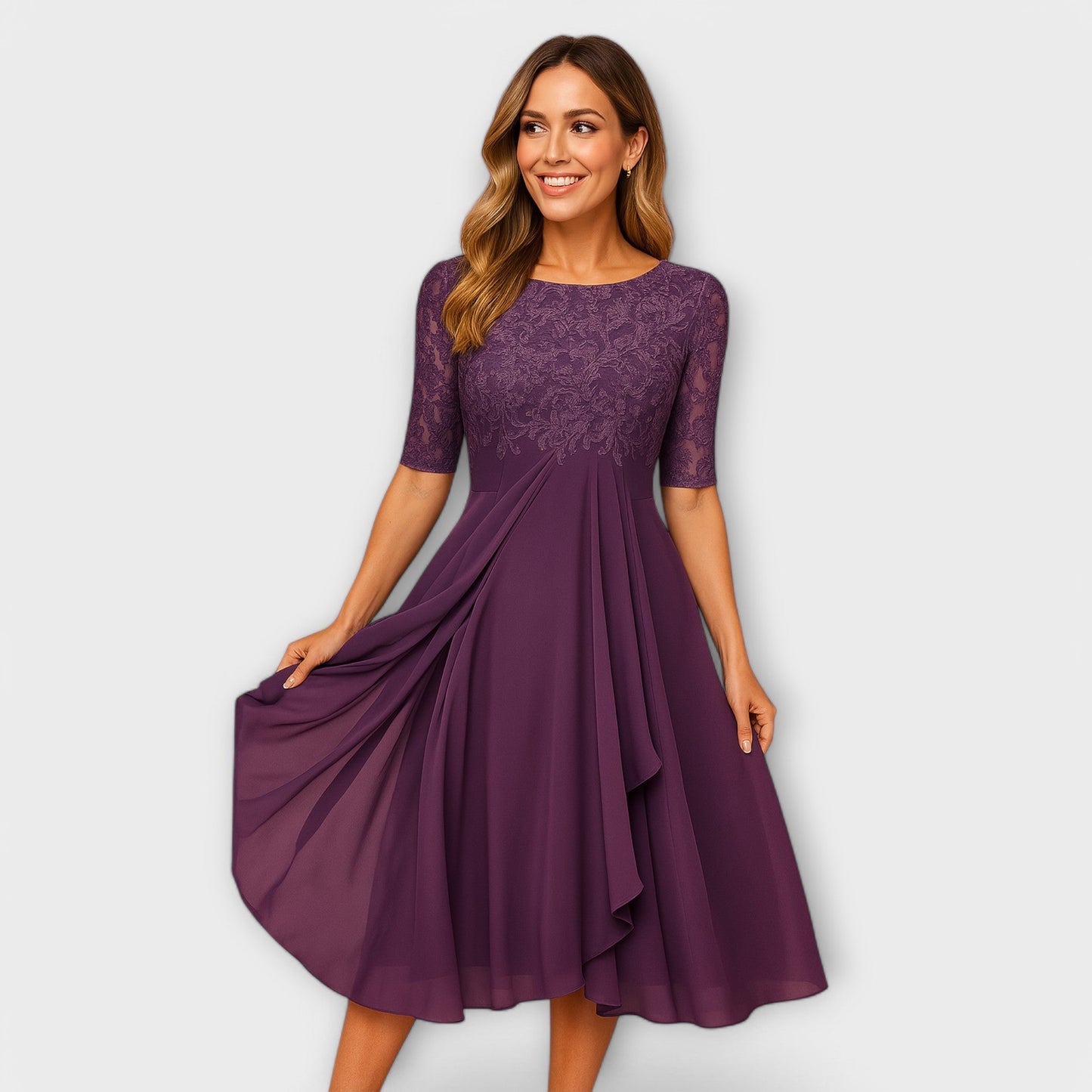 ANNELIE - RÊVES DE BRODERIES ROBE MIDI