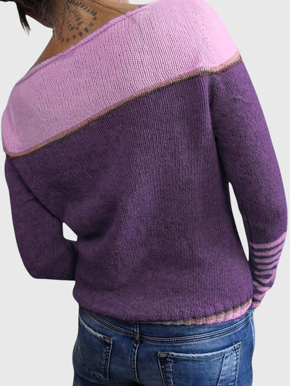Katharina – Pull Rayé à Manches Longues