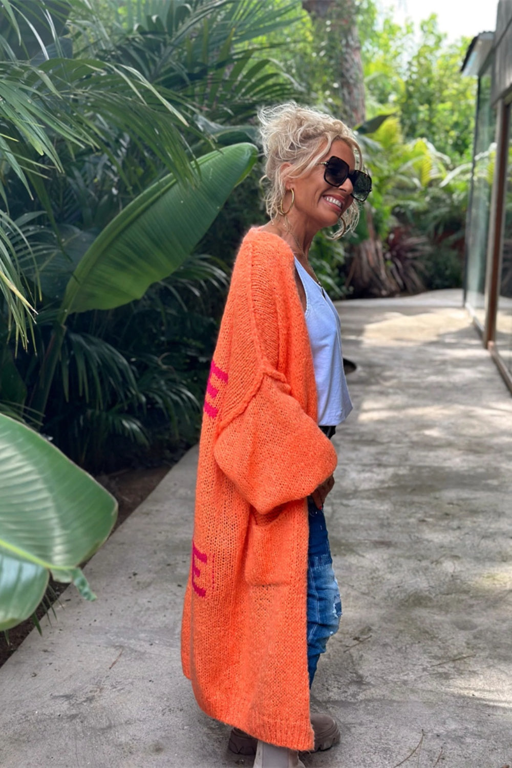Lieblich - Cardigan long en tricot surdimensionné
