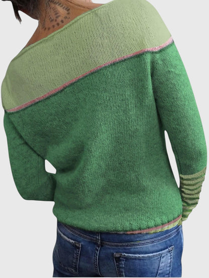 Katharina – Pull Rayé à Manches Longues