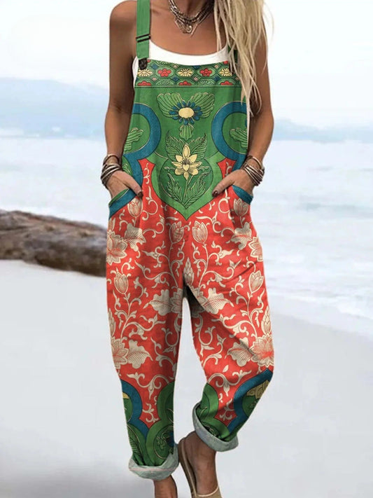 Sanne™ | Salopette Boho Jardin Fleuri