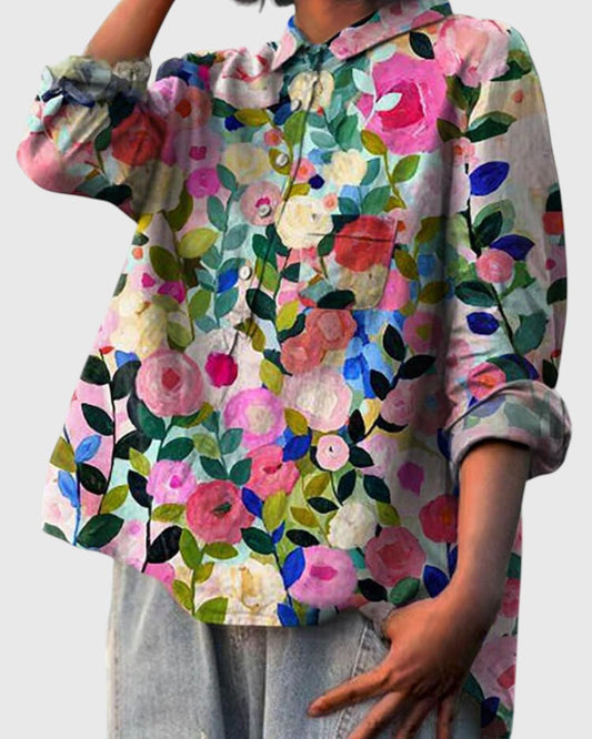 Julia - Blouse Florale Élégante