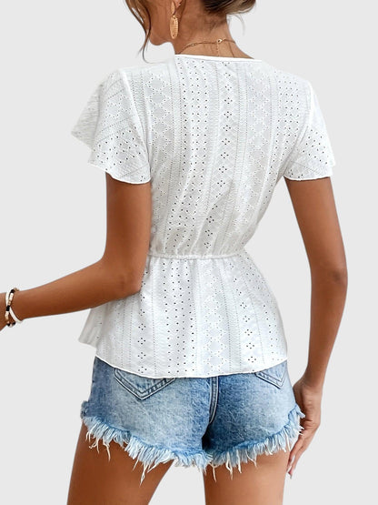Jackie - Blouse Élégante à Volants