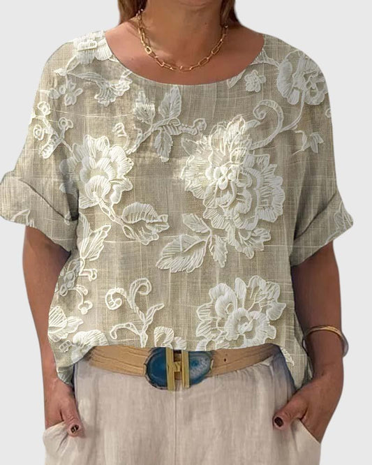 Maelin - T-Shirt Floral Vintage