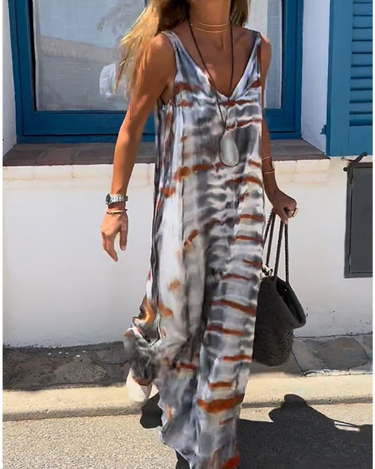 IRMA™ - ROBE SANS MANCHES EN TIE-DYE