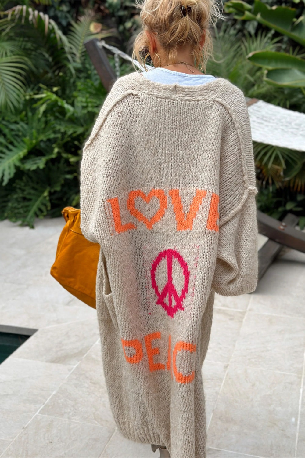 Lieblich - Cardigan long en tricot surdimensionné