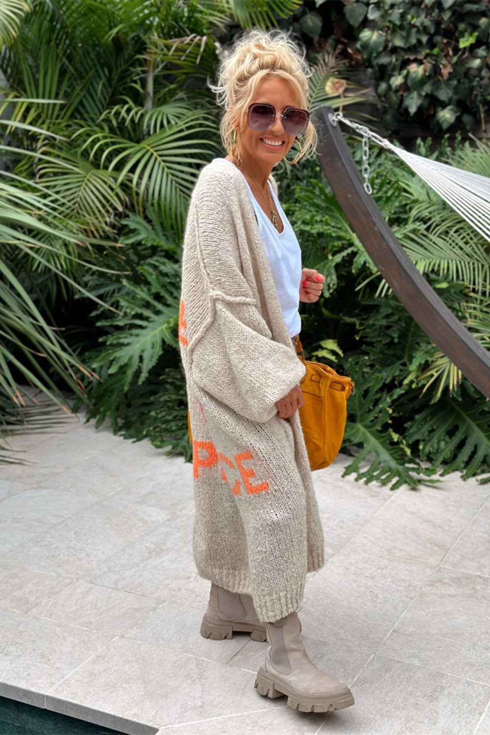 Lieblich - Cardigan long en tricot surdimensionné