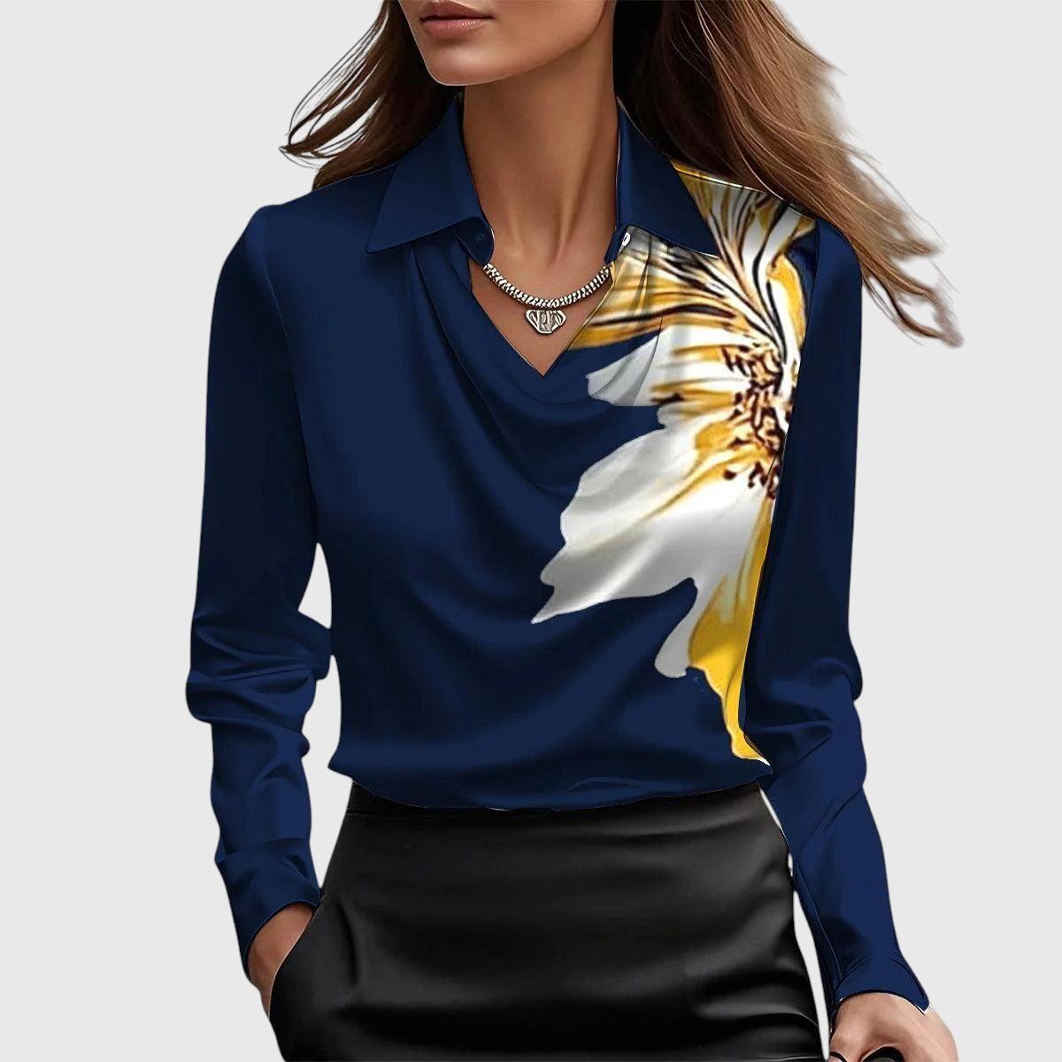 Sylvie - Blouse Brillante et Élégante