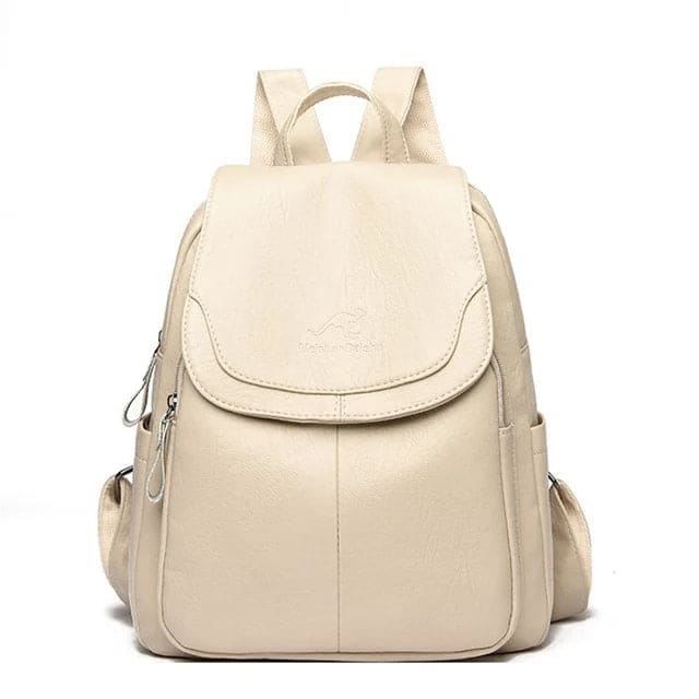 Olivia - Sac à dos en cuir sécurisé