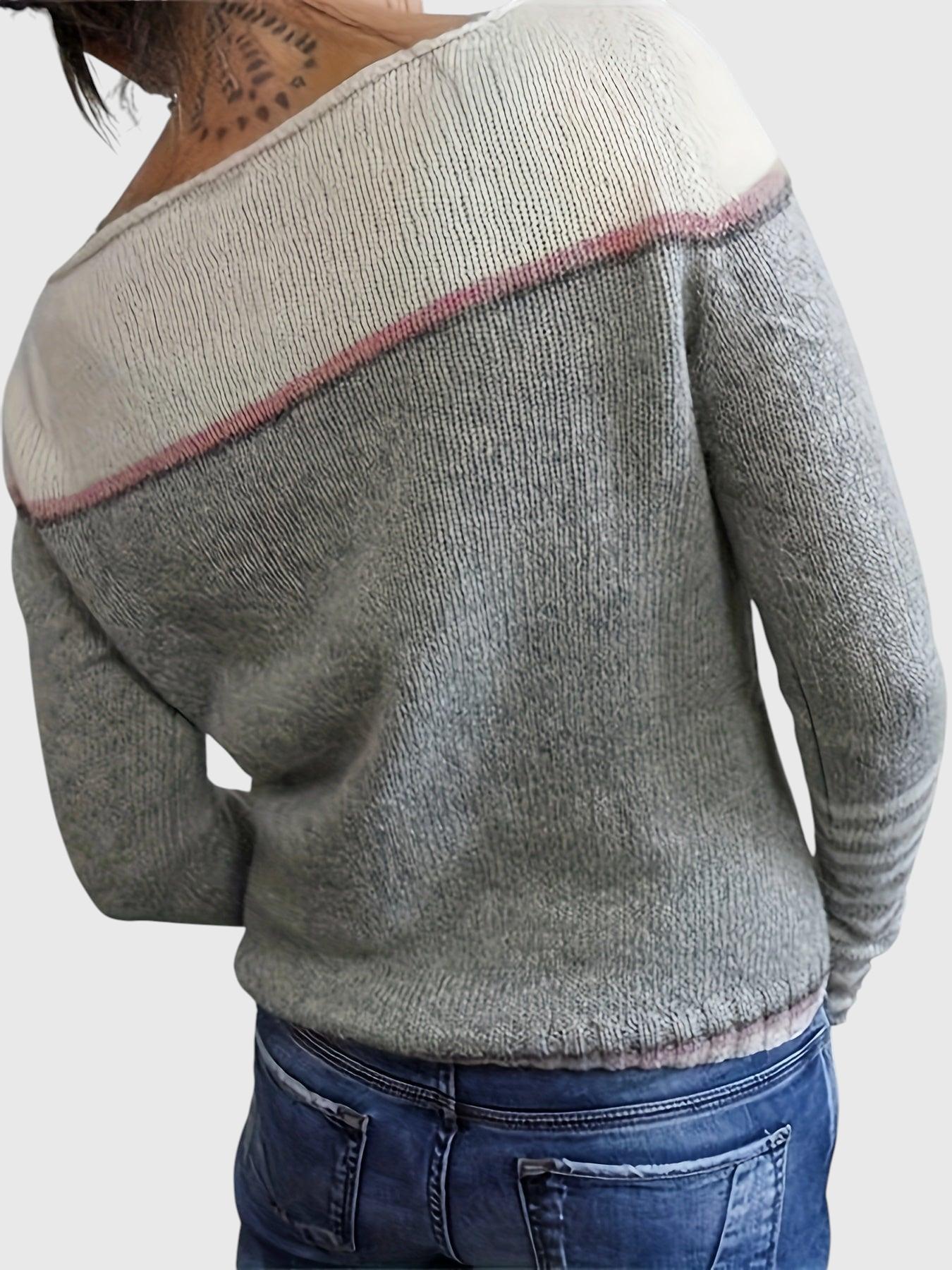 Katharina – Pull Rayé à Manches Longues