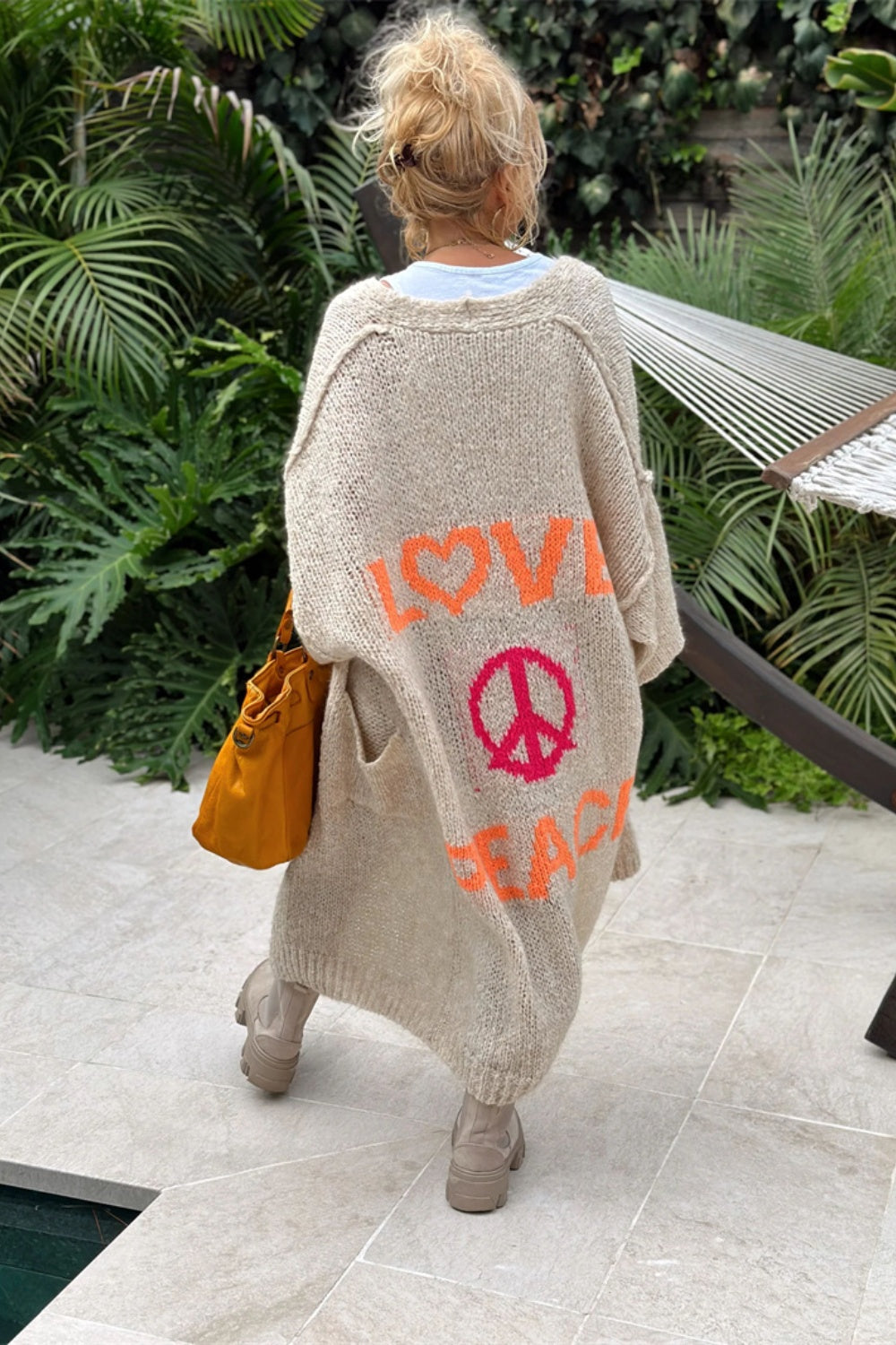 Lieblich - Cardigan long en tricot surdimensionné