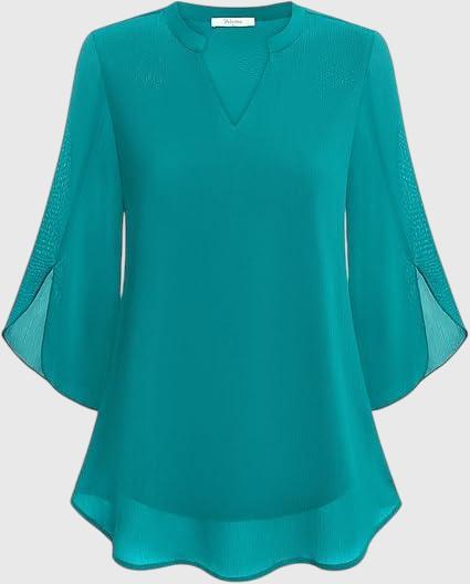 Petra – Blouse en Chiffon A-ligne