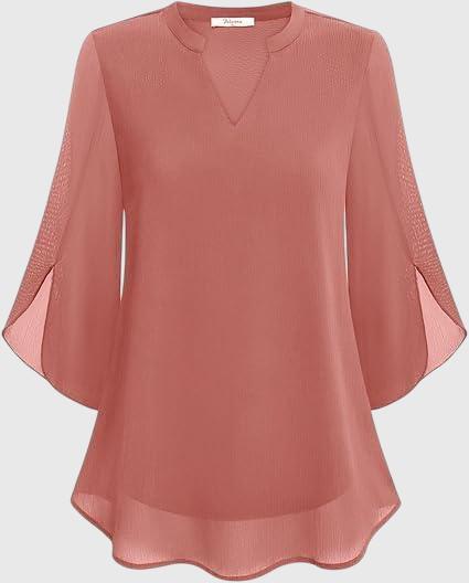 Petra – Blouse en Chiffon A-ligne
