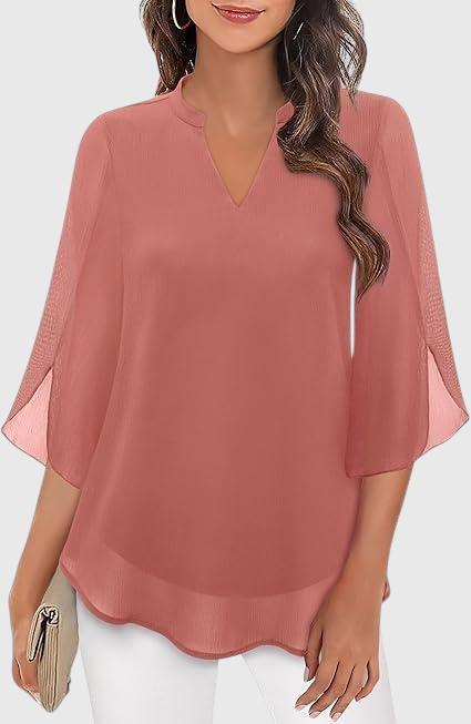 Petra – Blouse en Chiffon A-ligne