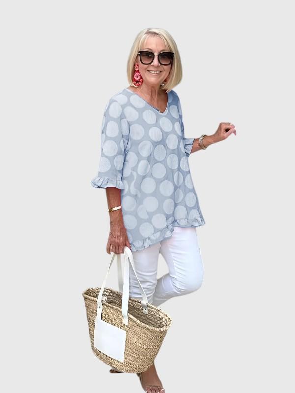Dulce | Haut Vintage Imprimé