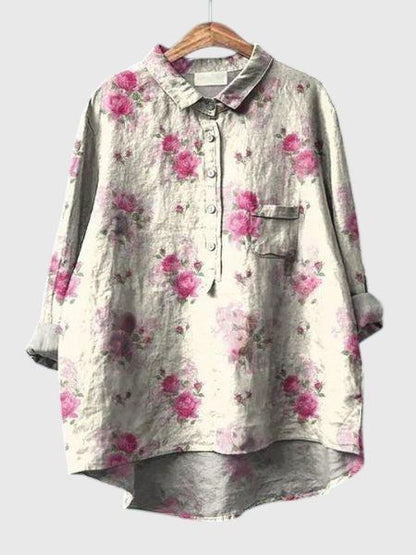 Julia - Blouse Florale Élégante