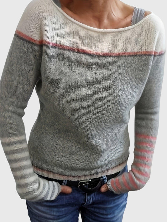 Katharina – Pull Rayé à Manches Longues