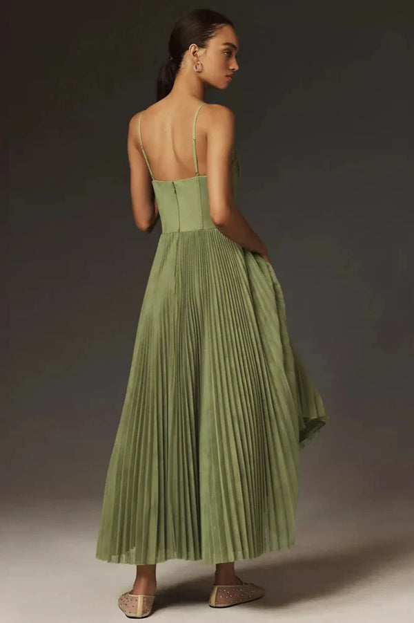 CAROLINE – ROBE PLISSEE MIDI