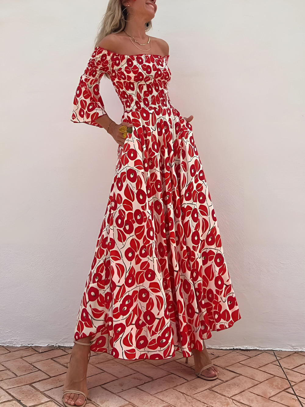 CORINA - ROBE À FLEURS
