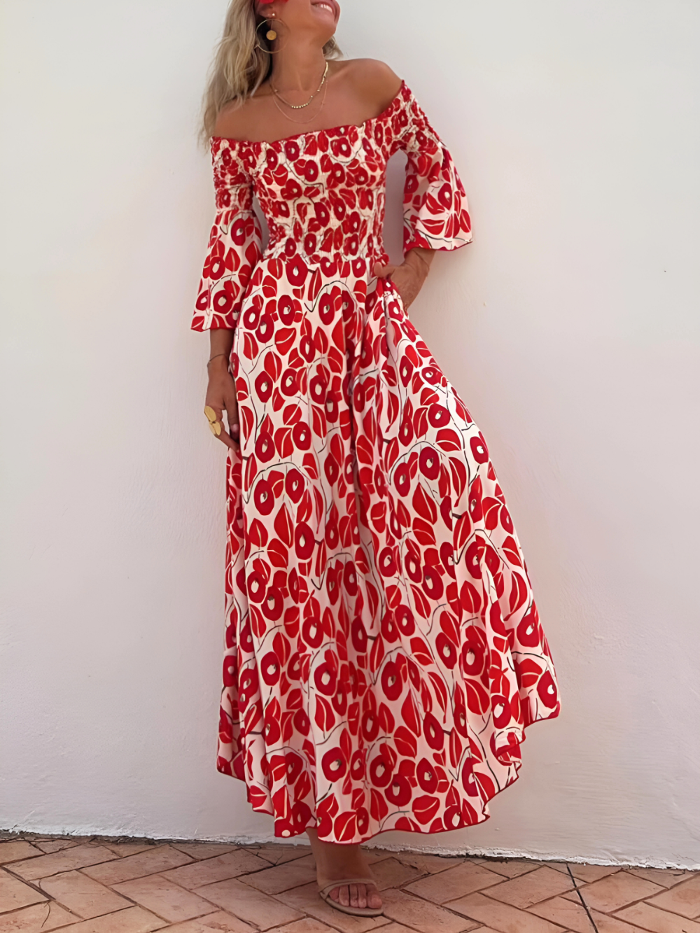 CORINA - ROBE À FLEURS