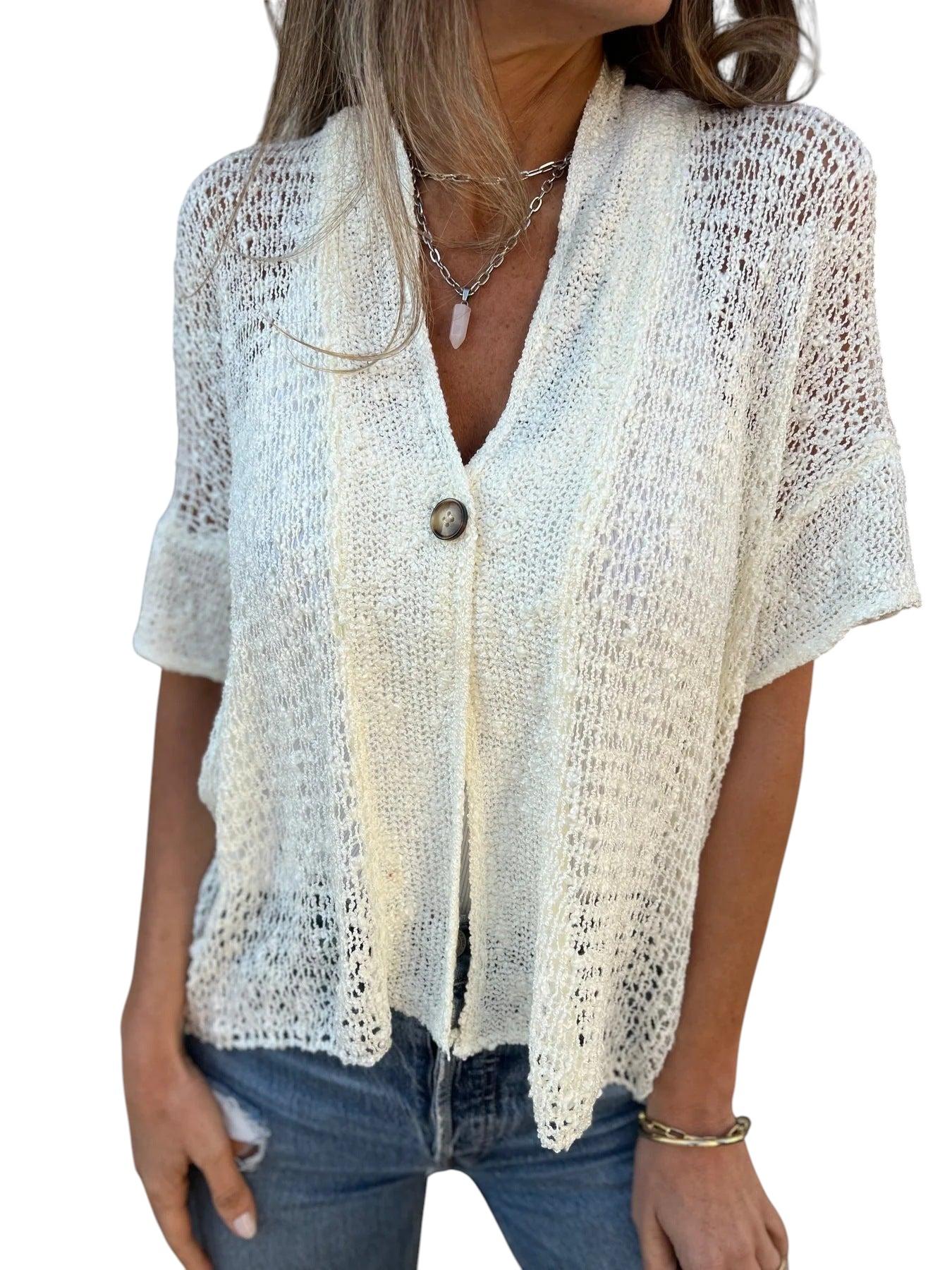 Claire - Gilet Aéré Élégant