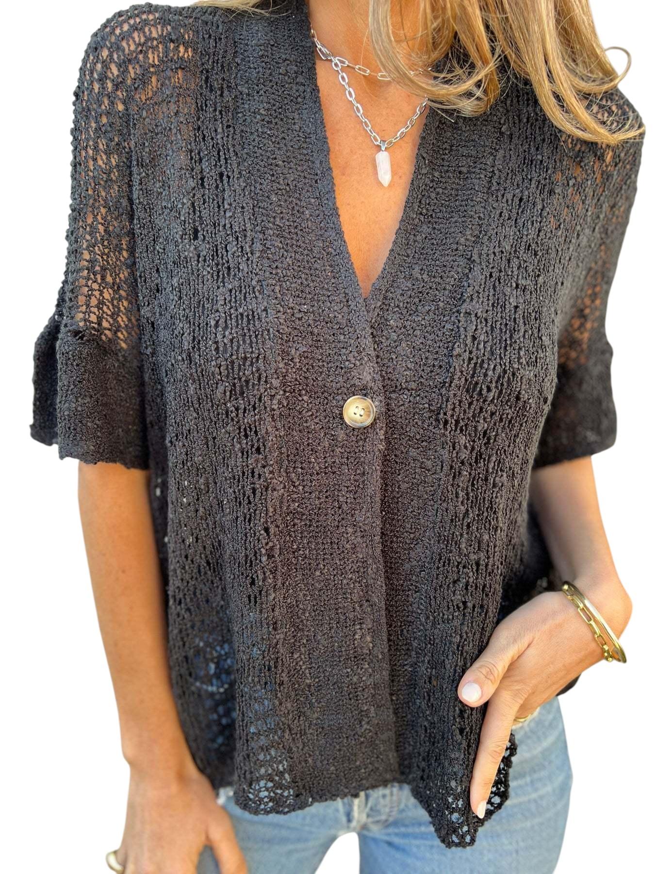 Claire - Gilet Aéré Élégant