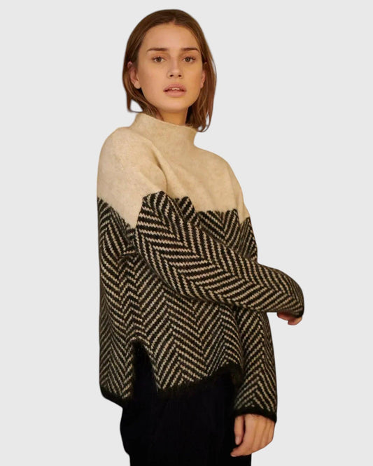 Mira - Pull Torsadé Élégant