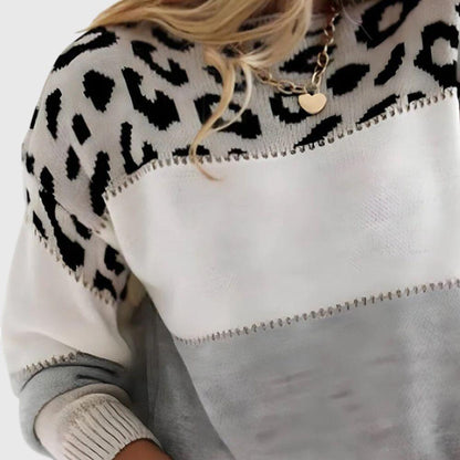 Bernadetta - Pull Léopard Tendance et Confortable