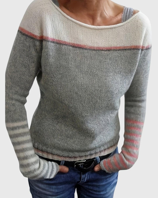 Katharina – Pull Rayé à Manches Longues