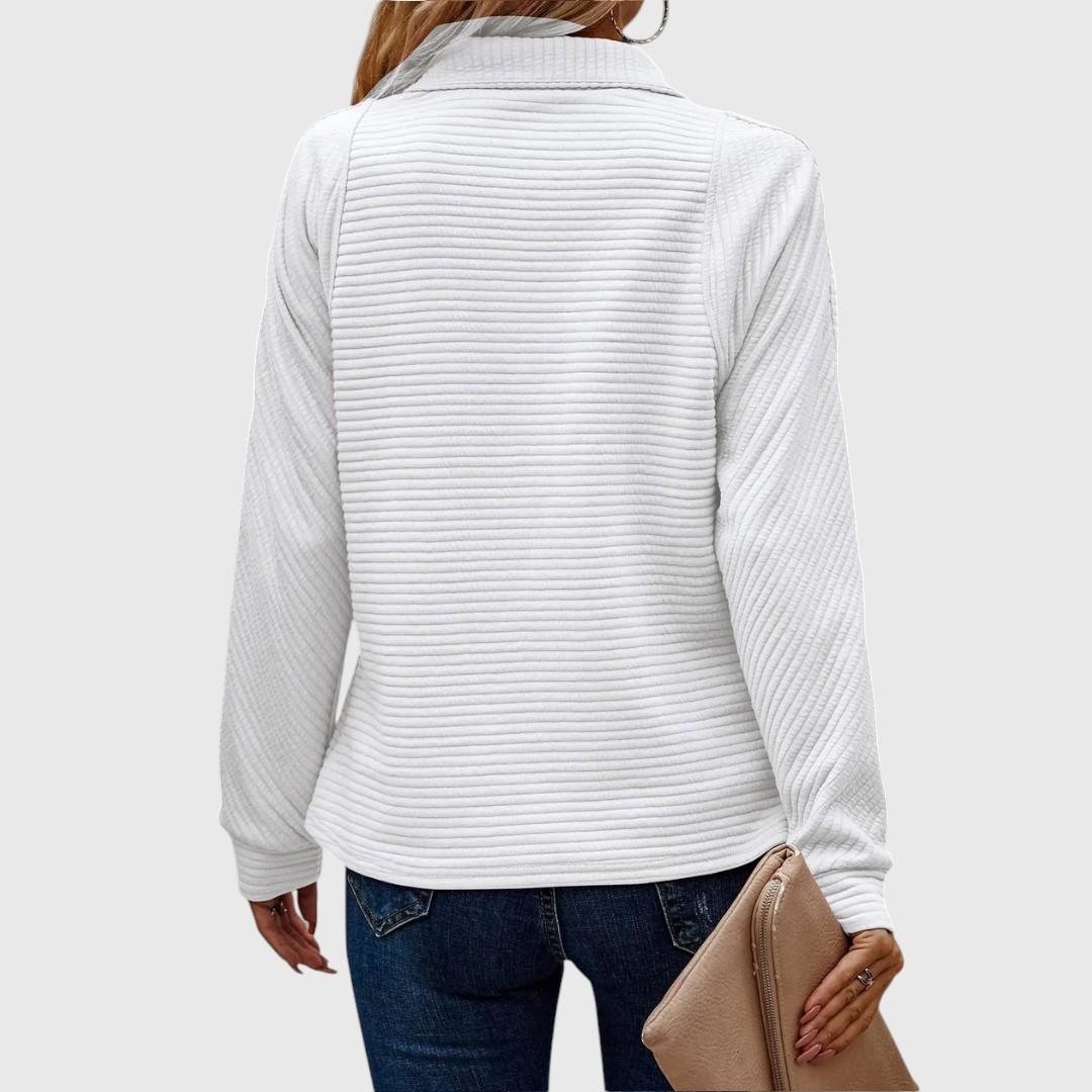 Suzanne - Pull Détail Demi-Zip