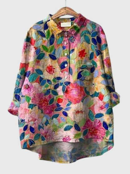 Julia - Blouse Florale Élégante