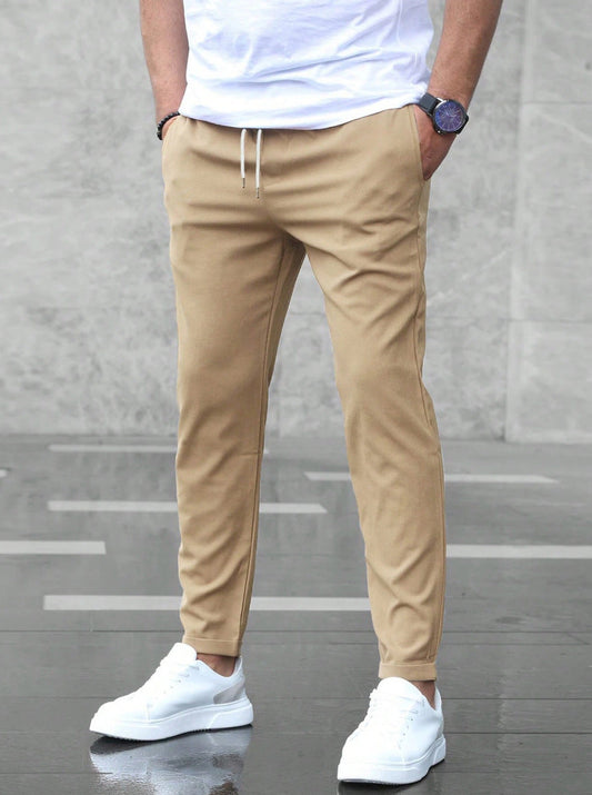 David - Pantalon Casual Premium Léger à Jambe Droite