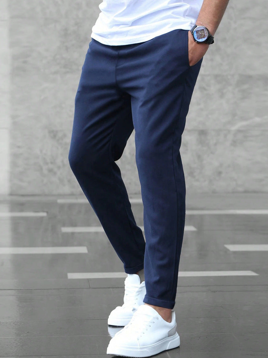 David - Pantalon Casual Premium Léger à Jambe Droite