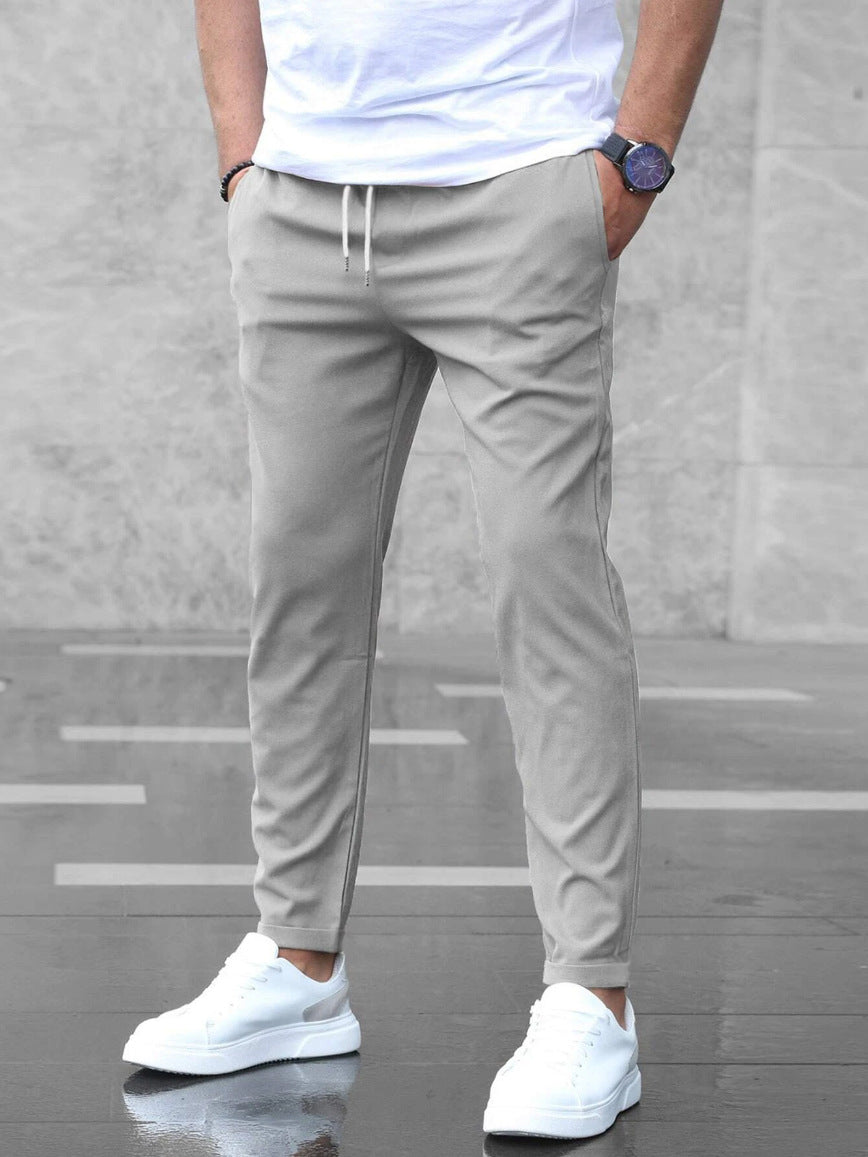 David - Pantalon Casual Premium Léger à Jambe Droite