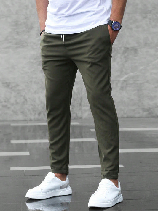 David - Pantalon Casual Premium Léger à Jambe Droite