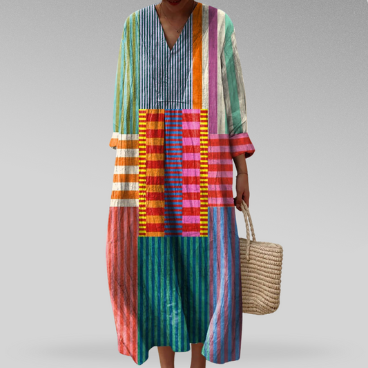 Naomi™ | Robe maxi Breeze à blocs de couleur