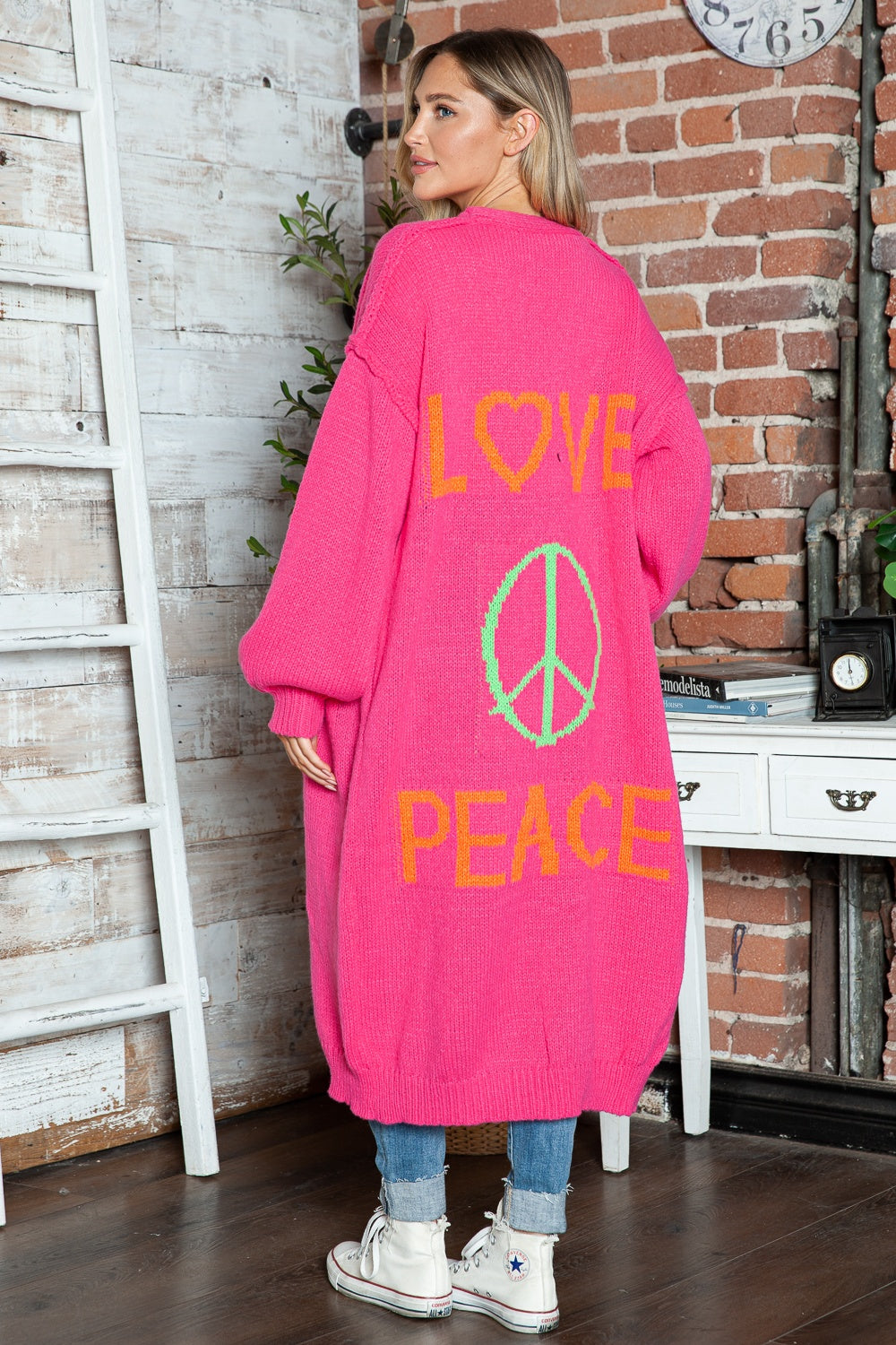 Lieblich - Cardigan long en tricot surdimensionné