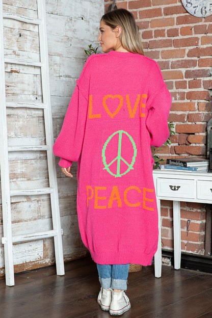 Lieblich - Cardigan long en tricot surdimensionné