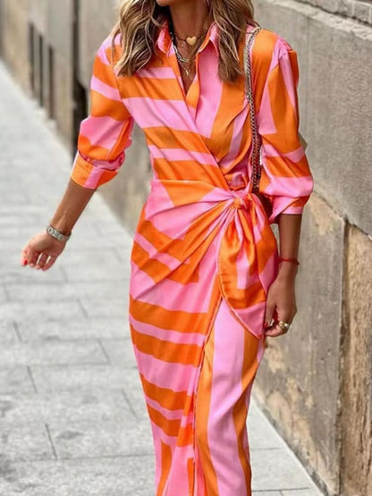 CASSANDRA™ - ROBE ENVELOPPE IMPRIMÉE