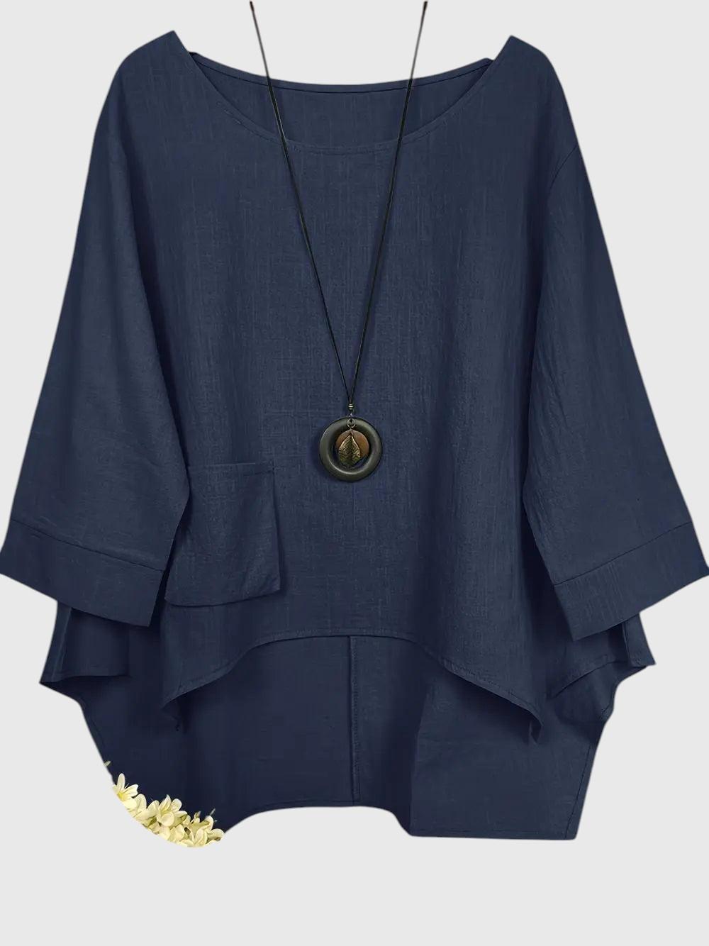 Liana - Blouse Asymétrique Décontractée
