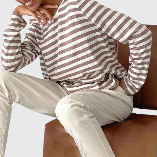 Nicole - Pull Rayé Chic