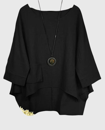 Liana - Blouse Asymétrique Décontractée
